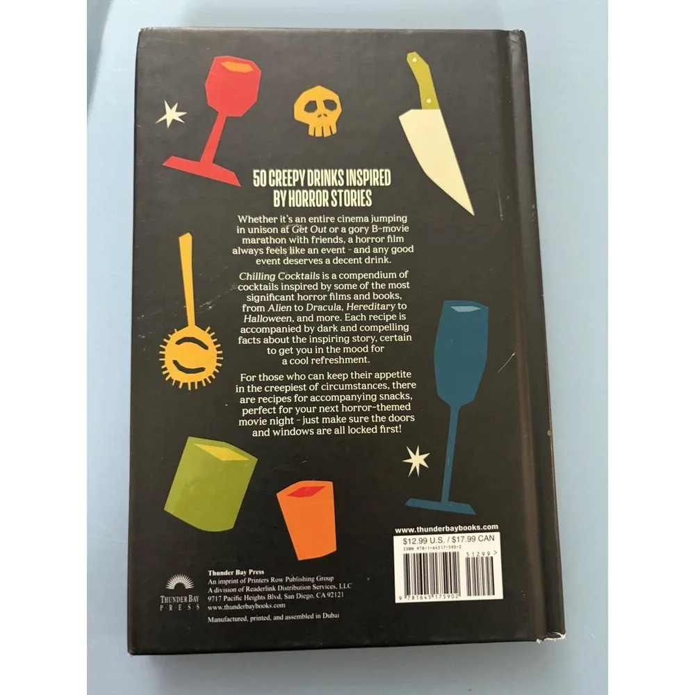 Chilling Cocktails: Classic Cocktails with a Horrifying Twist Jason Ward Book